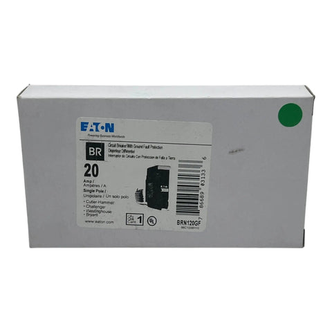 BRN120GF GFCI Breaker 5ma 1 Pole 10kaic 20a Pigtailed Electrical GFCI Outlet product box