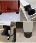 40 Piece Adjustable Feet Pads Set M6 M8 Anti Slip Shock Absorbing Rubber Leveling Feet on table and chair legs
