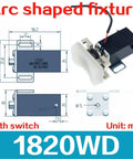 Beefy Heavy Duty Mechanical Arm Gripper Cylinder With Magnetic Parallel Clamping Clip For 1210 1205PT WD 1815 1820 Series Arc 1820WD M5-6 Fittings diagram and components