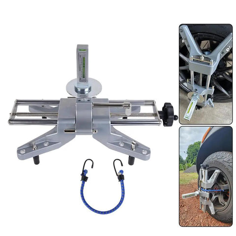 Heavy Duty Wheel Clamp And Magnetic Adapter For 11 To 25 Inch Rims Tight Fit Tire Alignment Tool with level gauge and hooks