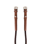Rope Cheek Pieces For Horse Bridle, 13mm Leather And Rope Replacement Bit Straps with Stainless Steel Buckles
