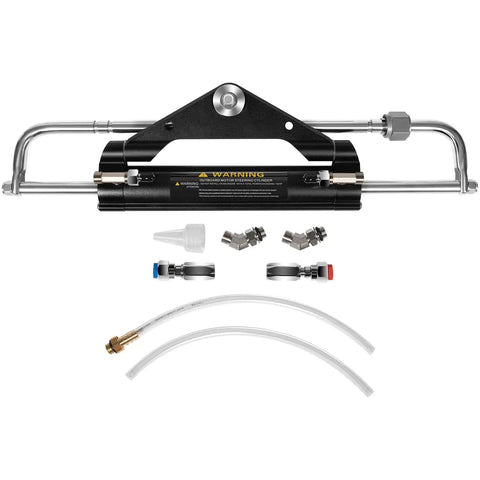 150HP Outboard Hydraulic Steering Cylinder Beefed Up Replacement For Front Mount Aluminum Alloy With ORB Fittings