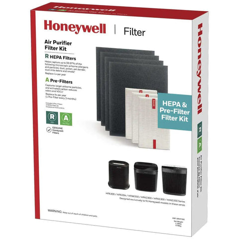 HEPA Air Purifier Filter Replacement Kit For HPA300 HPA3300 HPA5300 HPA8350 Series - Value Pack Includes 3 HEPA R Filters And 4 Carbon Pre-Cut Pre-Filters For Clean Fresher Indoor Air