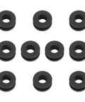 Complete Rubber Grommet Kit For Motorcycle Fairings, 10 Flexible Grommets That Fit Upper Middle Lower And Tail Cowls, Premium Rubber For A Snug Vibration Free Install On Sport Bikes And Many Models, black rubber grommets set