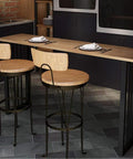 Heavy Duty Aluminum Alloy Table Legs And Cabinet Feet Rock Solid Triangular Brace Design No Sweat Screw Assembly For TV Stands Couches And Everyday Home Upgrades with wooden bar stools.
