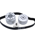 Sweet Aluminum Belt Drive Pulley Kit Replace V Belt Grooves Engine Part For Water Pump Shaft Fits Length Under Five Eighths Inch Works On Most Cars With Easy Install Prime Grade Automotive Swap Durable Alloy Build For Smooth Ride In Your Car Today.