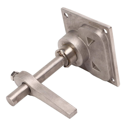 316 stainless steel boat cam latch flush pull hatch with lift handle, 67x79mm, side view