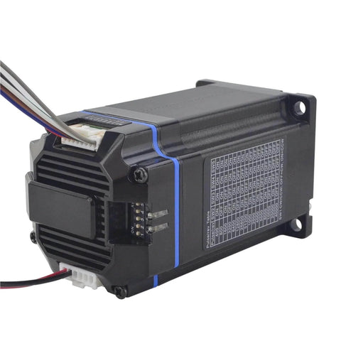 Beefy High Torque 2.2Nm Integrated Closed Loop Stepper Servo Motor With Encoder 24 To 50V DC, shown in close-up view.