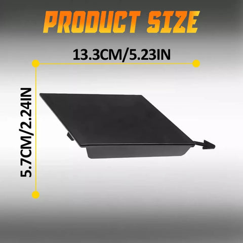 Front Bumper Tow Hook Cover For Nissan Altima 2019 2020 Matte Black Plastic Exterior Accessory product size