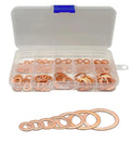 Top Flat Copper Washers 100 Pcs Assortment Kit Heat Resistant Sealing Gaskets For Automotive Sump Plugs Sizes M4 M5 M6 M8 M10 M12 M14 Universal Fit Metal Sealant For Garage Mechs Fix Leaks And Keep Engine Safe With Solid Hold As The Real Deal. copper washer assortment in plastic case, assorted sizes