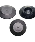 Close-up of black plastic hole plugs from 141 Piece Auto Body Black Plastic Hole Plugs Kit Pro Grade with flush and button styles.