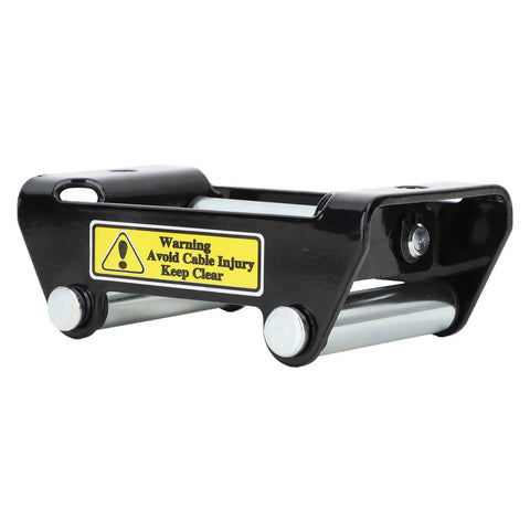 Beefy 2000Lb Winch Roller Fairlead For Off Road Trucks ATV UTV Electric Winch Cable Guide Roller With Rock Solid Stability And Shockproof Performance Built With Tough Steel, black steel roller fairlead
