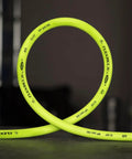 Dope Air Hose Kit With ColorConnex 1/4 Inch ID, 100 Feet, coiled yellow Flexzilla hose showing durability and flexibility.