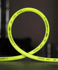 Ball Swivel End Air Hose With Three Eighth Inch By Six Foot Length Heavy Duty Lightweight Hybrid Polymer Kink Free shown coiled