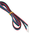 Colored wires of Six Pack 1.5 Meter Stepper Motor Cables XH2.54 4P To XH2.0 6P for 3D Printer, white PVC, tinned copper.