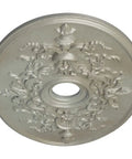 Alexa Ceiling Medallion in Flash Gold Dope Finish With Lightweight Hand Painted Detail, decorative crown accent visible