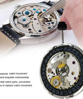 High Precision Automatic Mechanical Watch Movement 2824 2 Replacement Part With Black Calendar At 3 O Clock Durable Metal Build