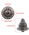 Top and side view of Beefed Up Helical Gear Limited Slip Differential Replacement, showing dimensions 3cm, 4.1cm, 4.8cm, 13.8cm