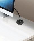 Dual Sided Rubber Cable Grommet Kit for Organized Cable Management and Desk Hole Covers Wear Resistant Black Grommets for Home Office Setup 6 Pack Durable Cable Pass Through Plugs on desk with cable