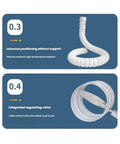 Kick Dust To The Curb Smoke Fume Extractor flexible duct arm in silicone material with integrated regulating valve for soldering.