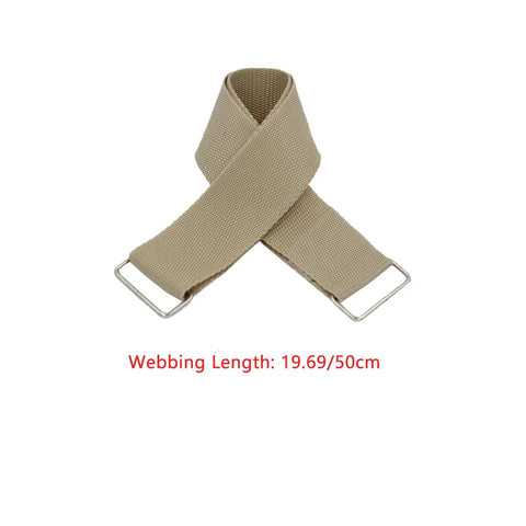 Two Pack Lift Up Bed Frame Handle Grips For No Sweat Lifting And Storage, nylon webbing straps with double-ended clasps shown