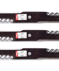 Three Pack Gator Blades For 54 Inch John Deere Mowers M143520 M145516 M152726, 18 15/16 Inch Length high lift replacement blades