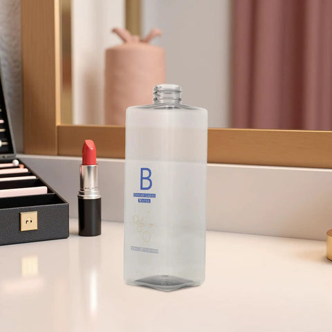 Oxygen Bubbler Replacement Bottles Three Pack For Beauty Machines, clear plastic bottle shown
