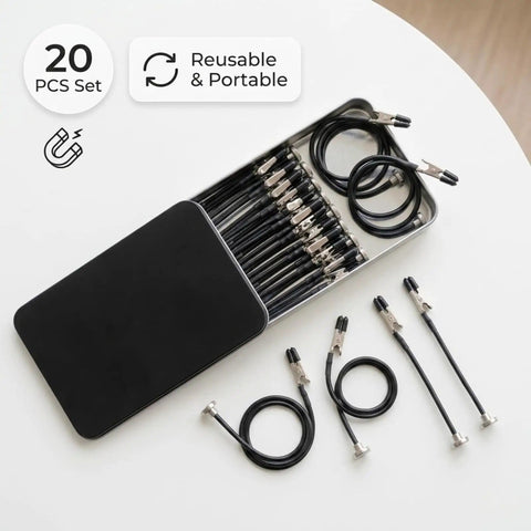All In One Soldering Station With Base Stand And Built In Storage For 20 Flexible Alligator Clips Adjustable Arms