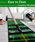Ten Foot By Twenty Inch Golf Putting Green Mat With Multi Distance Markers Anti Slip Backing Indoor Outdoor Training Aid
