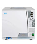23 Liter Class B Steam Autoclave With Built In Printer, front view showing control panel and outlets, for tattoo and lab use.
