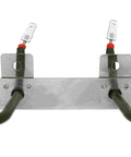Close-up of the connector end of an 18-inch bottom oven heating element replacement for GE and Kenmore ovens, showing precise fit.