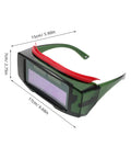 Top Shelf Auto Darkening Welding Goggles With Rugged Impact Resistant Lens For Hardcore Industrial And Garage Work, green frame.