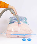 Using 20 Pack Vacuum Bag Valve Plug Set for Leakproof Sealing on compressed storage bag with airtight seal