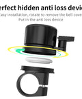 Exploded view of Smart Bike Tracker Bell With Find My Compatibility No AirTag Needed Global GPS Locator 120dB Alarm Ring.