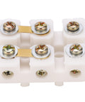Top Shelf Terminal Block Strip And Barrier Wire Connector With Flame Retardant Plastic For Hassle Free Diy Electrical Upgrades And Heavy Duty Reliable Performance, 43x33x21mm with screw terminals.