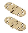 Dual Set Semi-Circular Folding Table Hinges With 180 Degree Rotation for cabinets and countertops, heavy duty copper alloy hinges