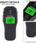 5-in-1 for stud Finder Wall Scanner for Wood Metal AC Wire Detection with Edge Finding Mode Deep Scan up to 1.5 Inch close-up view with digital display.
