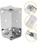 Ciieeo Heavy Duty Stainless Steel U Shaped Oven Door Hinge Industrial Replacement For Baking Equipment Kitchen Appliance Hardware Pivot Joints Durable And Strong close-up angle showing durable metallic structure and attachment points.