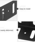 Close-up of Beefy Heavy Duty L Shape Iron Corner Bracket Set 4 Pieces, showcasing ease of installation and durability.