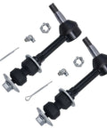 4x4 Front Suspension Kit 13pc For 2000 To 2002 Dodge Ram 2500 4WD Includes Front Upper And Lower Ball Joints Inner And Outer Tie Rods Sway Bar End Links Adjusting Sleeves, black steel
