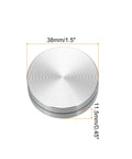 38mm/1.5" silver 1.5 Inch Rotating Swivel Stand With Steel Ball Bearings Annular Lazy Susan Base Turntable For Kitchen Corner Cabinets Silver 0.45 Inch Diameter Heavy Duty Kitchen Organizer Spices Snacks Craft Display top view