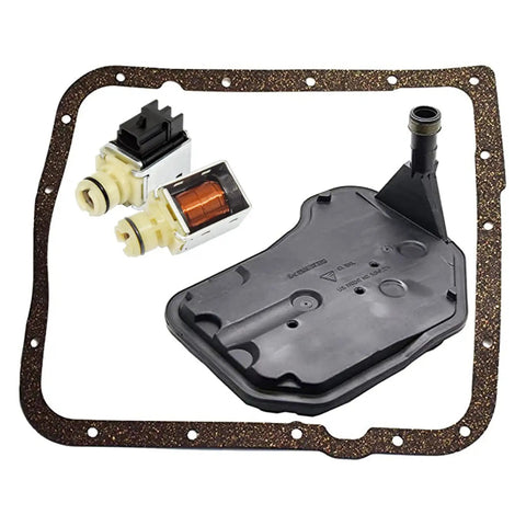 4L60E Shift Solenoid Valve A And B With Transmission Filter Gasket Kit For 1998 Up GM Trucks And SUVs Replaces OEM 10478112 10478120