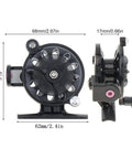 High Speed Lightweight Spinning Reel For Right Hand Retrieve With 55Mm Diameter, Stable Balanced Design, side view