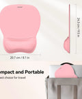 Super Comfy Gel Wrist Rest Mouse Pad With Ergonomic Support Non Slip Surface For Office Gaming And Study Cushioned Smooth Pink Desk Mat