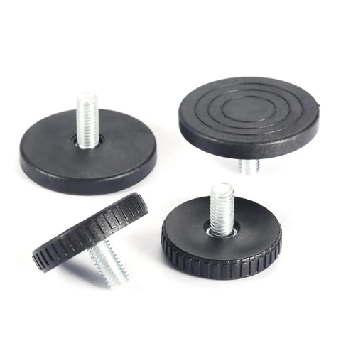 Adjustable Furniture Leveling Feet with M8 Threads Screw On Glide Base, 40mm or 50mm Diameter, Durable, Rust Resistant