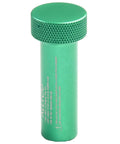 Green aluminum Lower Leg Fork Spring Damper Removal Tool for 32 34 36 38 40 TC Forks, side angle view