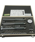 Inside Micrometer Bore Gauge Set 18-160mm Pro Grade Dial Indicator For Cylinder Bore Measurement displayed in open case.