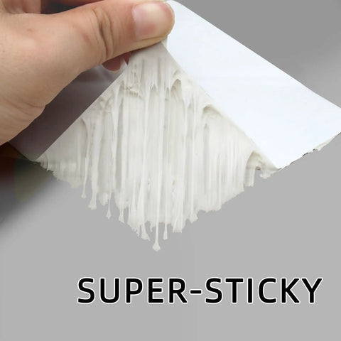 4 Inch By 50 Feet RV Roof Repair Tape For Camper And Trailer Roofs, Waterproof Sealant, UV Resistant, shown being peeled.