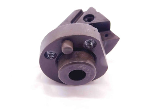 Top Shelf Indexable Boring Head For Precision Lathes Boasting Kickass Rigidity And A 1.75 Inch Body, showing the tool's cutting tip and mounting area.