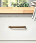Six Pack Antique Brass Dresser Drawer Pulls Three And Three Quarters Inch Center To Center on white cupboard drawer